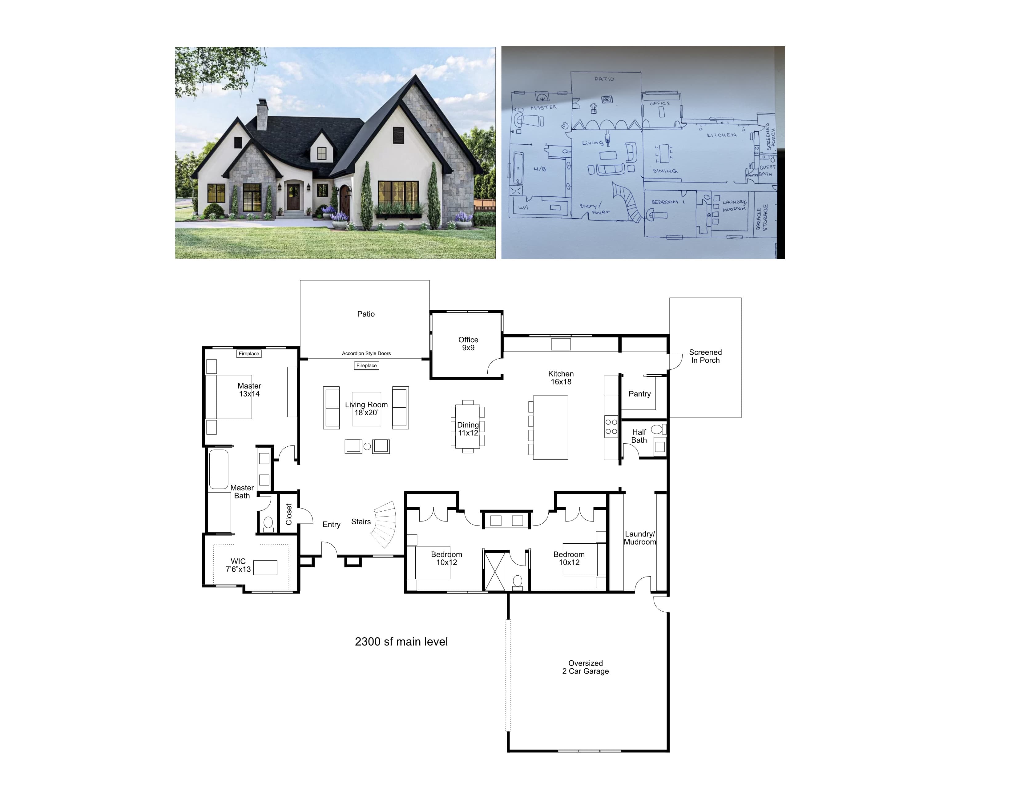 Custom home design floor plan preview